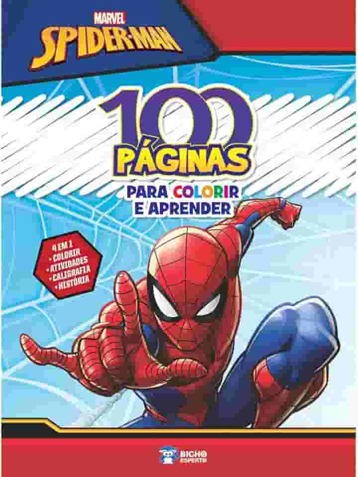 100 Páginas Para Colorir Marvel - Homem Aranha