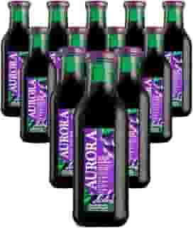 Suco de Uva Integral 100% Suco Garrafa 500ml Kit c/12 Vinícola Aurora