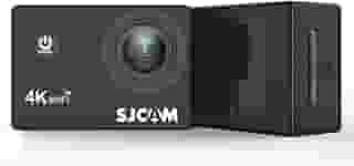 VEDO SJ~CAM C100 Plus Câmera de Ação 4K e 2K, Câmera de Ação de Polegar com Estabilização ElS, Resistente à Água até 30m, Bateria de 110 Minutos, Ideal para Esportes Aquáticos e Aéreos