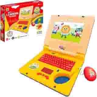 Laptop Infantil Educativo com Teclado, Mouse e Música, Brinquedo Eletrônico para Crianças