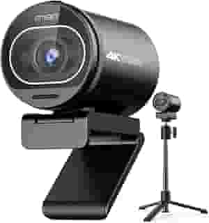 EMEET Webcam 4K, webcam S600 com tripé, 2 microfones de redução de ruído, FOV ajustável de 40° a 73°, foco automático PDAF, capa de privacidade integrada, câmera de streaming para jogos, chamadas de