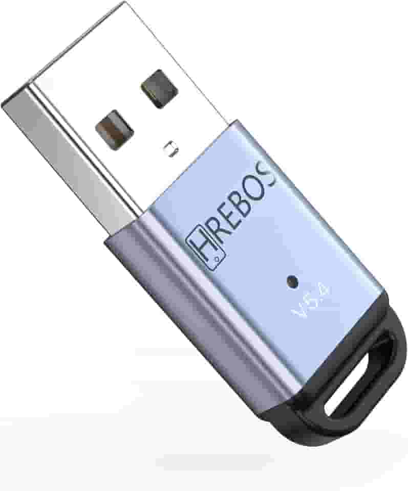Adaptador USB Bluetooth 5.3 Real Para PC e Notebook, Até 5 dispositivos Conectados Hrebos AD-228