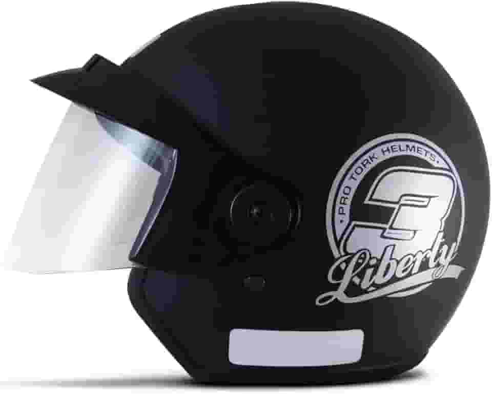 CAPACETE ABERTO PRO TORK LIBERTY 3 SOLID PRETO FOSCO TAM. 58