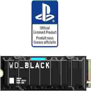 Western Digital 1TB SN850 NVMe SSD para consoles PS5 Unidade de estado sólido com dissipador de calor - PCIe Gen4, M.2 2280, até 7.000 MB/s - WDBBKW0010BBK-WRSN