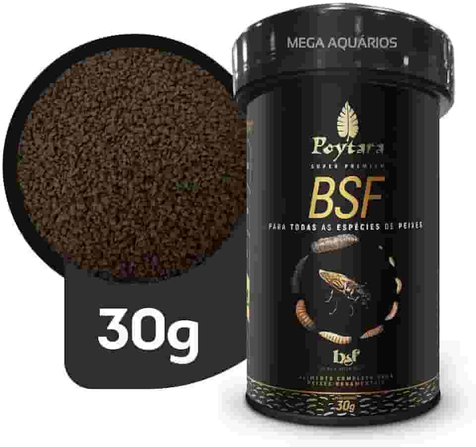 Poytara BSF 30g ração peixe c/proteína de larva de mosca