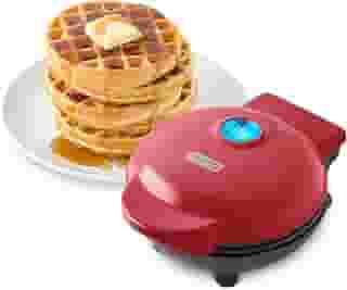 DASH Mini máquina de waffle - molde de waffle de 10 cm, ferro de waffle antiaderente com aquecimento rápido, superfície antiaderente - Mini máquina de waffle perfeita para crianças e famílias, basta
