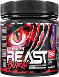 3VS Nutrition Pré-Workout Beast Burn 300g – Suplemento Pré-Treino Fórmula Única com Cafeína, Beta Alanina, L-Carnitina, Citrulina, Morosil® e Cúrcuma – 50 Doses 300gr Sabor Uva