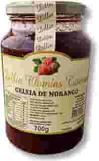 Geleia de Morango Dillin Com Pedaços de Fruta Chimia Artesanal Da Serra Gaúcha Sem Conservantes 700g Para Tortas Confeitaria Gourmet Culinária Chef (Morango)