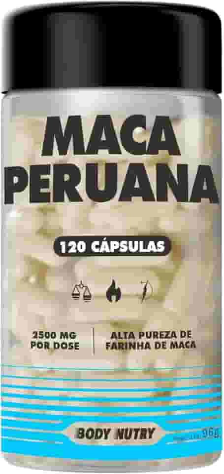 Maca Peruana Premium 2500mg 100% Pura Pote 120 Cápsulas Matéria Prima Importada Para Homens e Mulheres | Energia Resistência