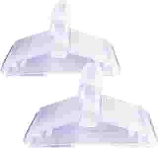 Cabide De Acrilico Antideslizante Reforçado Multiuso Kit 30 un Roupas Economia de Espaço | Material Virgem de Acrílico| Cabides para Calças, Camisas, Camisetas, Ternos | Multifuncional