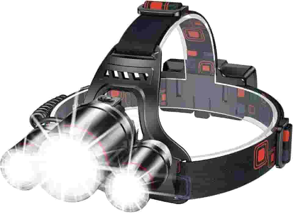 Lanterna De Cabeça Led Recarregável USB À Prova D'Água Bateria 20h Duração 4 Modos de Iluminação Ajustável Para Uso Trilha Acampamento Pesca Corrida Ciclismo Premium [VALUANCE]