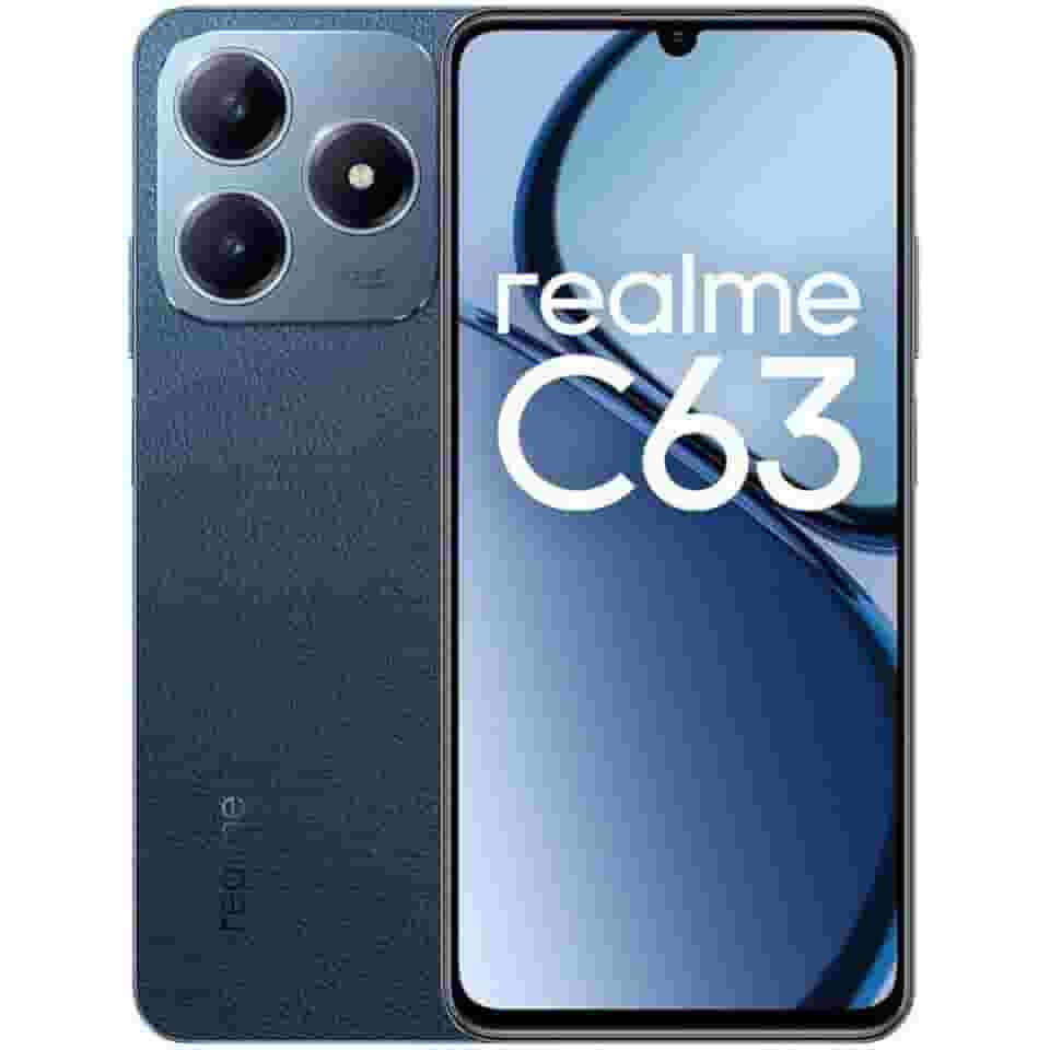 Realme C63-128GB - 6GB Ram - Câmera 50MP - Bateria 5000mAh - Tela de 6,74'' - Azul
