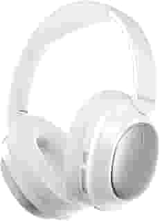 Fone de Ouvido Bluetooth 5.4 com ANC, Basike Headphone Design Dobrável e Som 3D Estéreo, com Fio e Sem Fio Universal, Resistente à Água IPX5, para Academia e Viagens 30 Horas Reprodução(Branco)