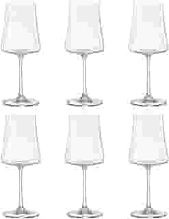 Jogo de 6 tacas para vinho branco Xtra em cristal ecologico 360ml A23,5cm