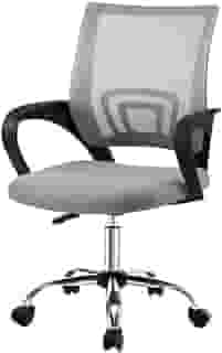 Cadeira de Escritório Ergonômica Stoel Start Home Office Confortável Secretária Giratória Encosto Respirável Mesh (Cinza Preto)