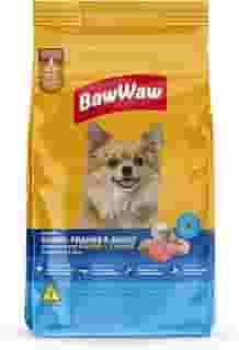 Ração Baw Waw para cães adultos Sênior pequenos e minis sabor Carne, Frango e Arroz - 10.1kg