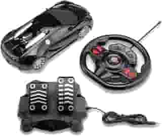 Carrinho com Volante e Pedal Racing Control Nitro Preto Multikids - BR1147