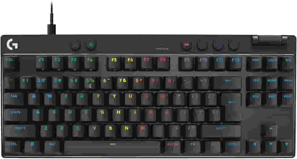 Teclado Gamer Com Fio Logitech G PRO X TKL RAPID com layout US, Switches Magnético- analógicos, Modo Rapid Trigger, Acionamento Ajustável, e RGB LIGHTSYNC - Preto