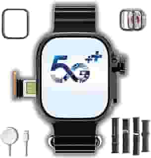 Smartwatch 5g Ultra 3 Ai - Microwear - Chip Câmera ChatGPT 16gb Serie 10 Relogio Inteligente +Brindes (Org) Masculino Feminino (Preto)