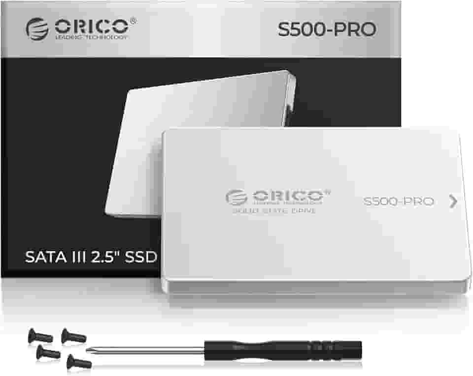 ORICO SSD SATA de 256 GB, unidade de estado sólido interno de 2,5 polegadas, até 450 MB/s, SSD 3D NAND SATA III com revestimento de alumínio, para desktop, laptop, PS4, NAS, unidade externa DIY -
