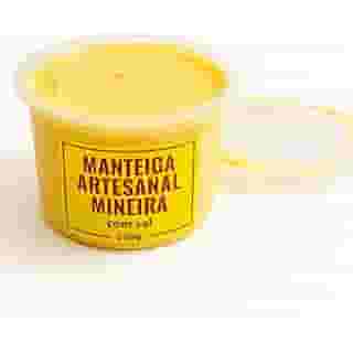 Manteiga Artesanal Mineira com Sal, 500g, Pura, Premium, sem conservantes industrializados