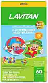 LAVITAN Vitamina Infantil Mastigável Tutti Frutti Uva+Limão Lavitan 60 Cápsulas