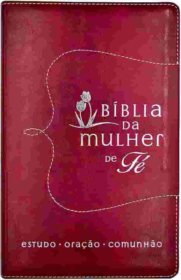 Bíblia da Mulher de Fé, NVI, Couro Soft, Vermelho
