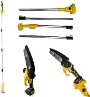 Mini Motosserra com Cabo Extensor, Motosserra de Poda em Alturas, Motosserra Extensível, 3M Altura Máx., Motosserra Extensora, Podadora, Motopoda Automática, Motopoda Elétrica