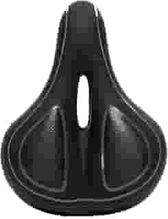 Selim Banco Gel Largo Bike Mtb Passeio 200x260mm Unissex Vazado Elastômeros Absolute