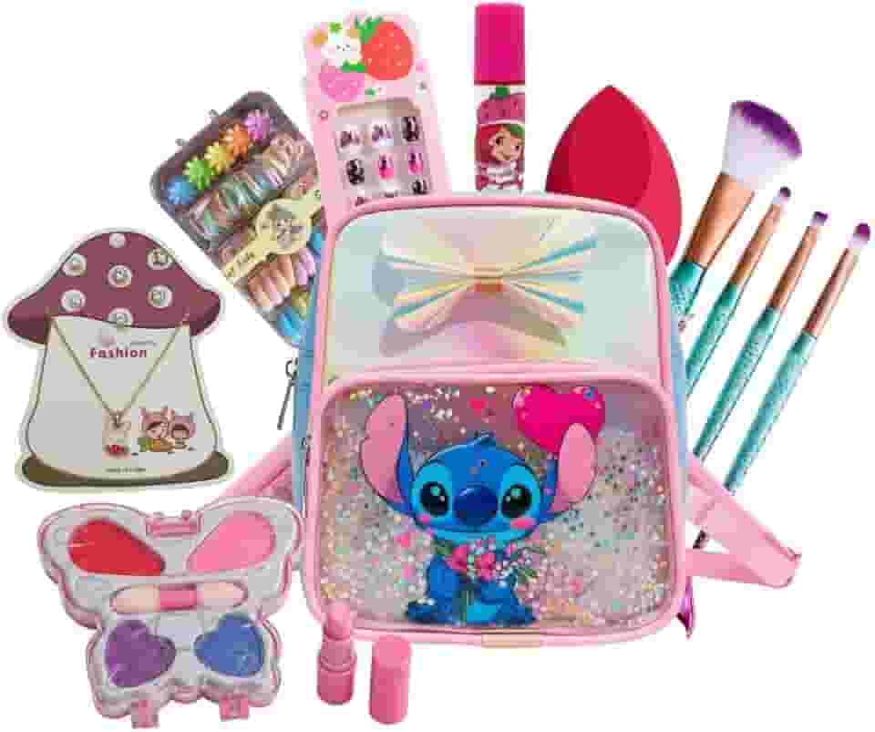 Kit Maquiagem Infantil 36 Peças Hipoalergênico – Mini Mochila