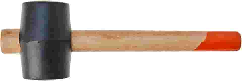 Sparta Martelo De Borracha Preta 340 G Cabo Em Madeira//Sparta