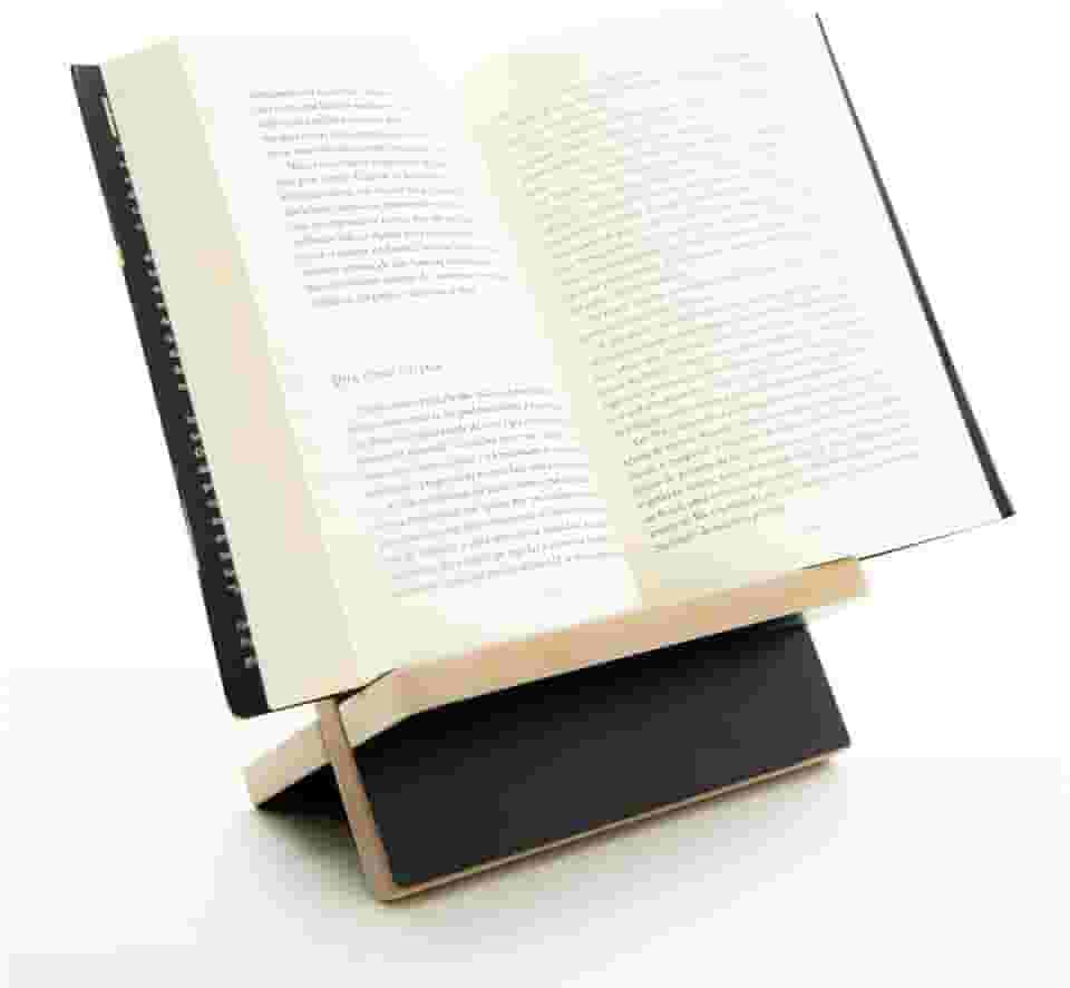 São José Designer Apoio Suporte Para Leitura Livros Biblia Tablet Reforçado 100% MDF 15mm Preto