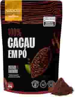 Cacau Em Pó Alcalino Natural 100% Cacau 454g - Wood Superfoods