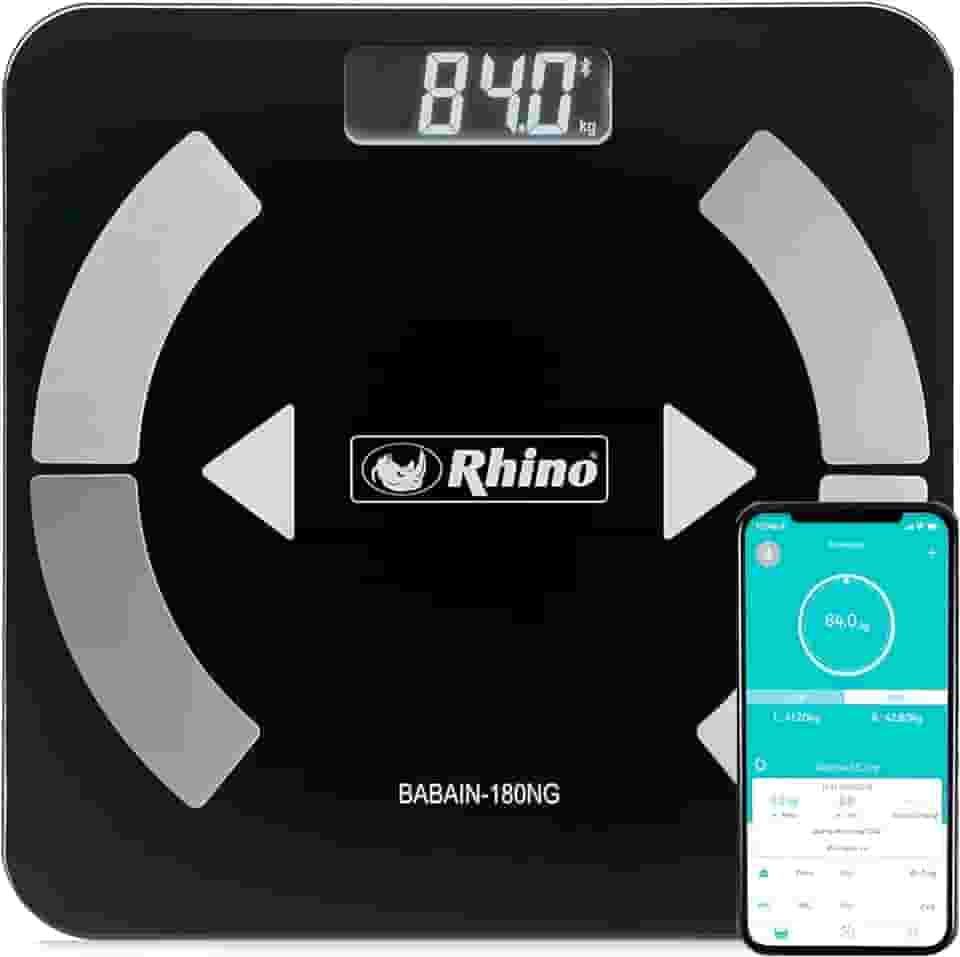 Balança de Bioimpedância digital Rhino BABAIN-180 NG SMART com bluetooth.