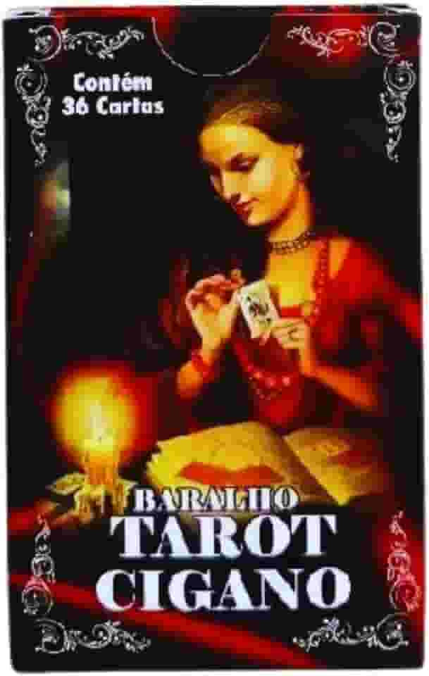 Baralho Tarot Cigano, 36 Cartas com Manual, 10,5 x 6,5 cm, Ilustrações Coloridas
