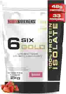 Whey Protein Isolado Six Gold Morango 2kg - Bodybuilders