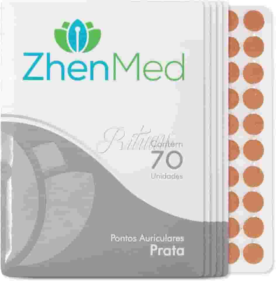 Ponto Auricular Prata 350 Pontos Zhenmed Auriculoterapia (Esparadrapo Redondo)
