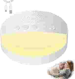 Máquina de Ruído Branco com 20 Sons Relaxantes Luz de Respiração Suave 15/30/60 Bateria 1200mAh 30 Horas Sincronização Inteligente Para Bebês Adultos e Idosos