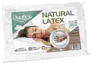 Travesseiro Duoflex Natural Látex Slim 10 cm, Branco, para fronha 50 x 70 cm