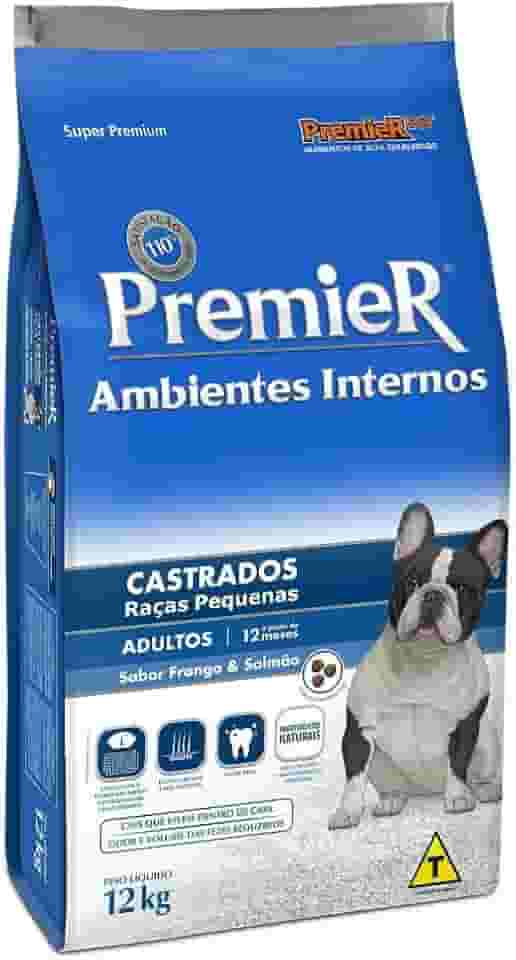 Ração Premier para Cães Adultos Castrados Sabor Frango e Salmão 12kg