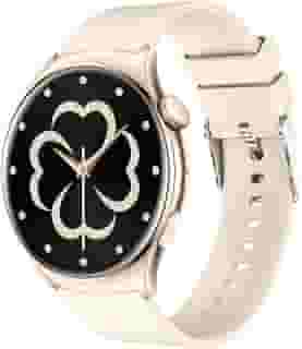 Relogio Smartwatch Feminino 1.43“ Tela HD AMOLED Touch, IP68 à Prova d‘Água, Bateria de 10-15 Dias, Monitoramento Esportivo, Chamadas Bluetooth, Notificações, Smartwatch(bege)