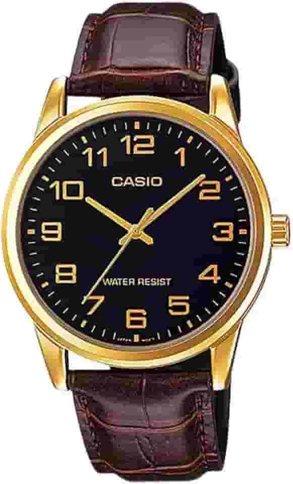 Relógio Masculino Casio MTP-V001GL-1BUDF - Dourado/Marrom