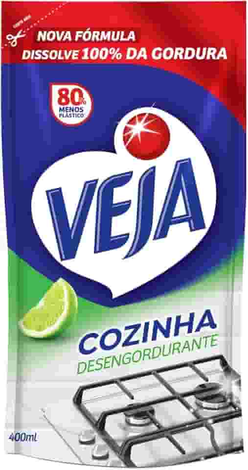 Veja Cozinha - Desengordurante Limão, Refil Econômico 400ml
