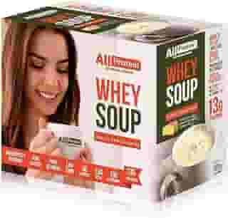 Caixa de Whey Soup (Sopa) 12 unidades de 25g - All Protein (Queijo, Cebola e Salsa)
