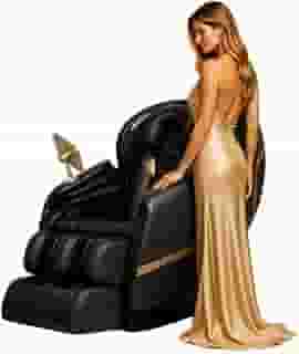 Poltrona De Massagem Dubai Tech Bluetooth Gravidade Zero (PRETO COM CINZA)