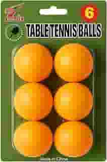 Kit 6 Bolas de Ping Pong Laranja - Para Treino, Diversão Familiar e Recreação - Material Resistente 40mm - Mesa de Tênis Infantil e Adulto