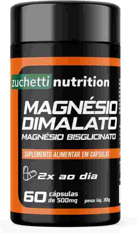 Magnésio Dimalato 500mg Bisglicinato Original Natural Suplemento 60 Cápsulas Duo Magnésio capsula