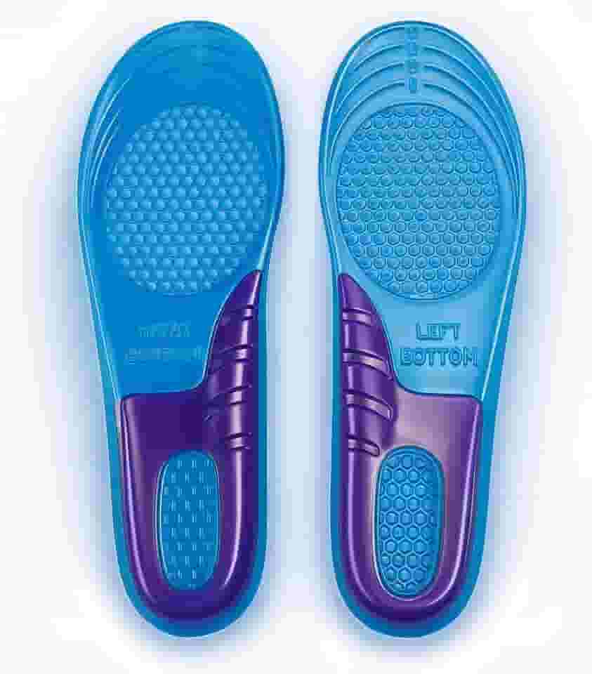 2 Palmilhas Ortopédica de Silicone Gel Anatômica para Calcanhar – Tamanho 36 ao 42 - Alívio de Dor e Impacto, Ajustável, Macia e Antiderrapante – Unissex (M)