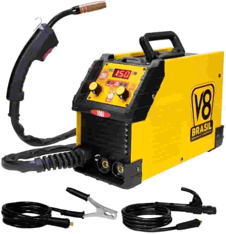 Inversora de solda Multiprocesso 150i para Eletrodo revestido Tig e Mig - 150i - V8 Brasil (220V)