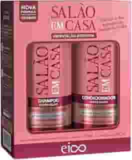 Shampoo Sem Sal + Condicionador Leave-in 450ml Salão Em Casa Hidratação Intensiva Antifrizz Ácido Hialurônico Creme Capilar Vegano Aloe Vera Biotina Vitamina E